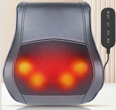Heated Neck & Back Massager Pillow